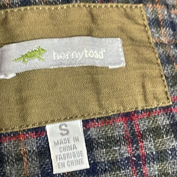 Toad & Co. Horny Toad Olive Green Utility Jacket w/Plaid Interior (Size: Small) - Picture 14 of 16